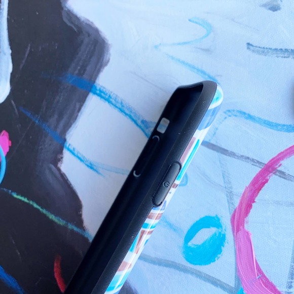 iPhone 6 Case Blue White Abstract Geometric Print Cover NEW - Picture 4 of 7